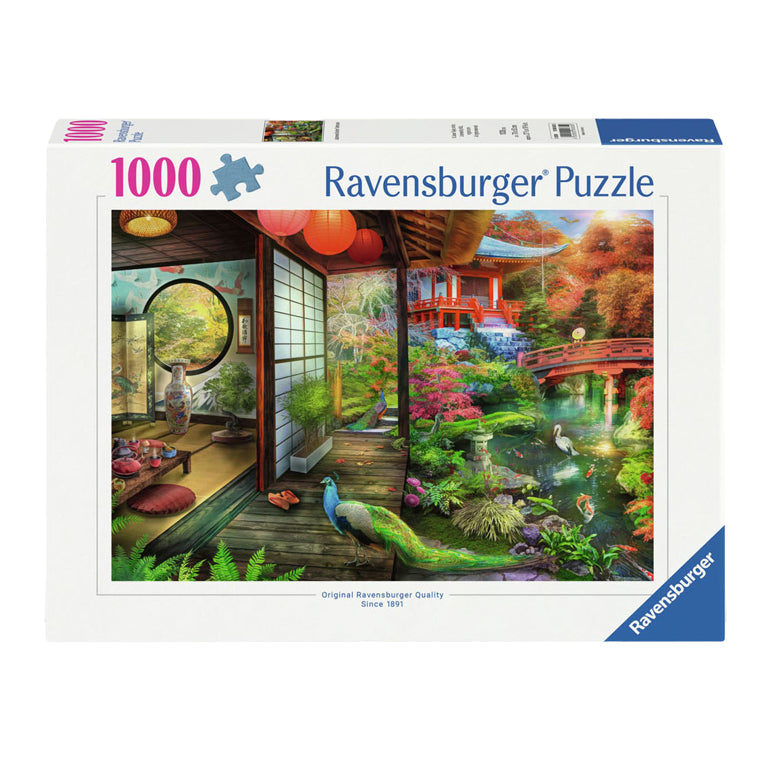 Ravensburger Jigsaw Puzzle Thehuis i Japanese Garden, 1000st.