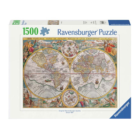 Ravensburger Puzzle Carte du monde 1594, 1500 pcs.