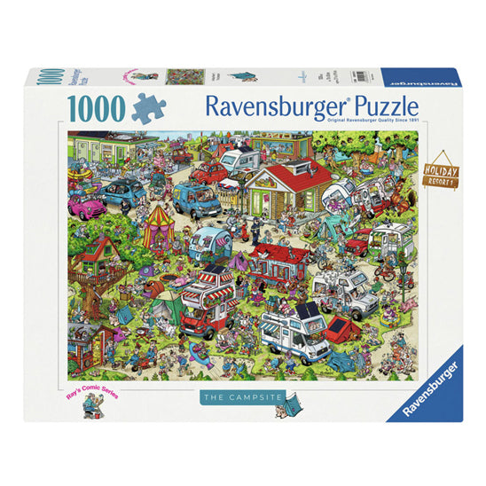 Ravensburger Jigsaw Puzzle Holiday Resort 1: El campamento, 1000.