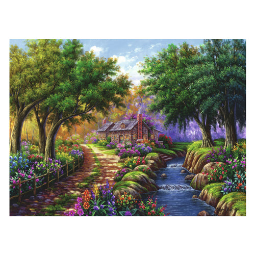 Ravensburger Jigsaw Puzzle Cottage à la rivière, 1500e.