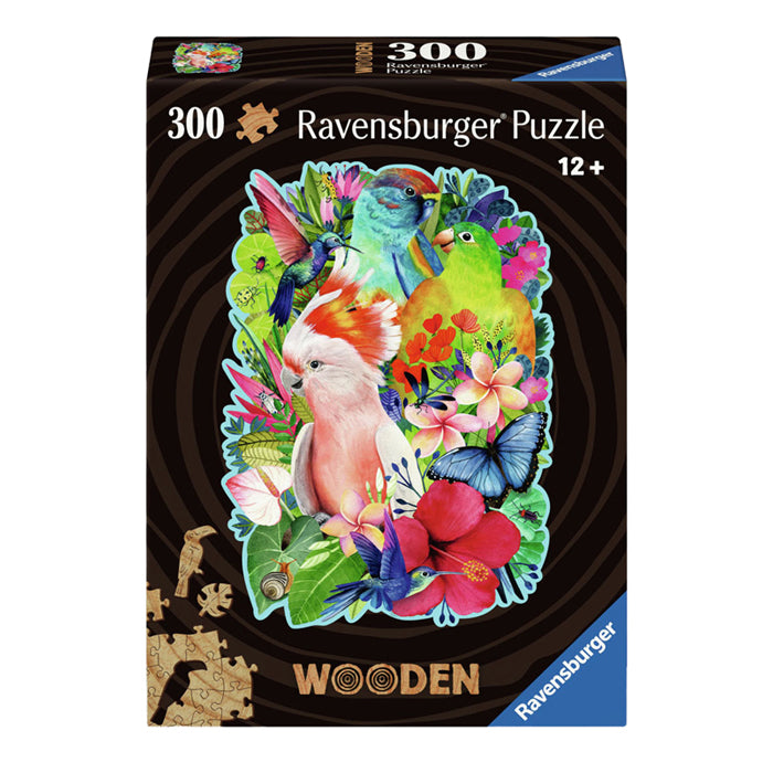 Ravensburger Wood Jigsaw -puslespil smukke fugle, 300st.