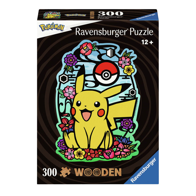 Ravensburger Wooden Jigsaw Puzzle Pikachu, 300st.