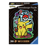 Ravensburger Wooden Jigsaw Puzzle Pikachu, 300º.