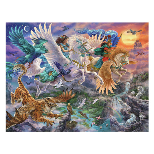 Ravensburger Jigsaw Puzzle Auf dem Pegasus dirten Datlufte, 2000st.