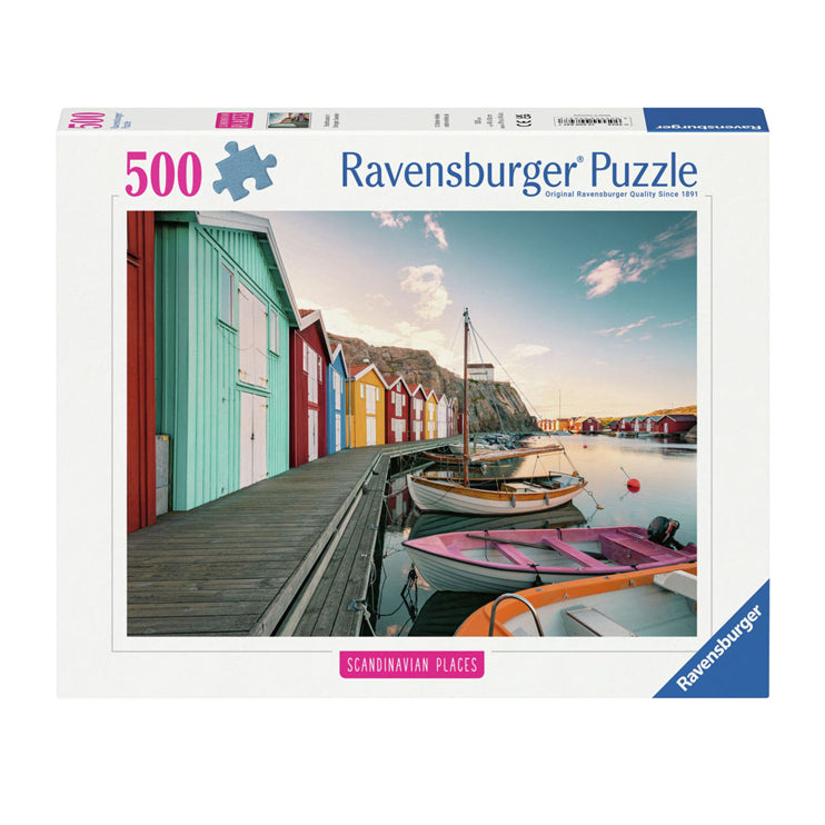 Ravensburger Jigsaw Puzzle Bootshauser i Smogen, Schweden, 500st.