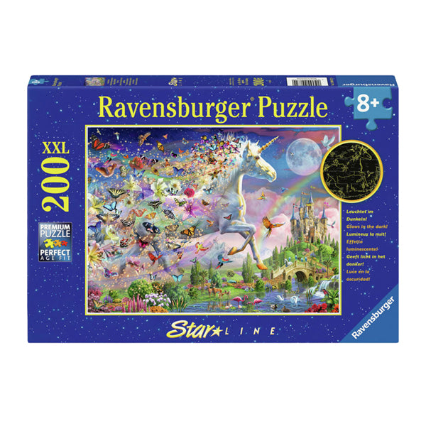 Ravensburger Jigsaw Puzzle XXL Fantasy Unicorn Star Line, 200.