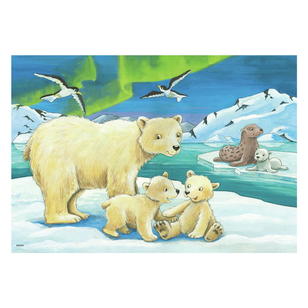 Ravensburger Puzzle junger Tiere aus der ganzen Welt, 2x12 PCs.