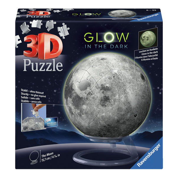 RAVENSBURGER 3D PUZLER BALL MAAN Glow In the Dark, 72st.