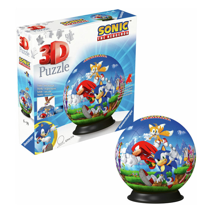 Ravensburger 3D Puzzelbal The Hedgehog, 72st.