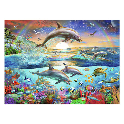 Ravensburger puzzle paradis des dauphins - puzzle - 300 pièces