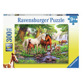 Ravensburger Jigsaw Puzzle XXL dzikie konie przy rzece, 300st.