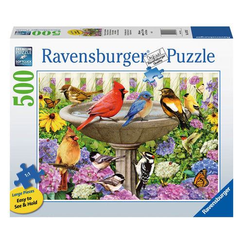 RAVENSBURGER JIGSAW puzzle a The Bird Bath, 500st.