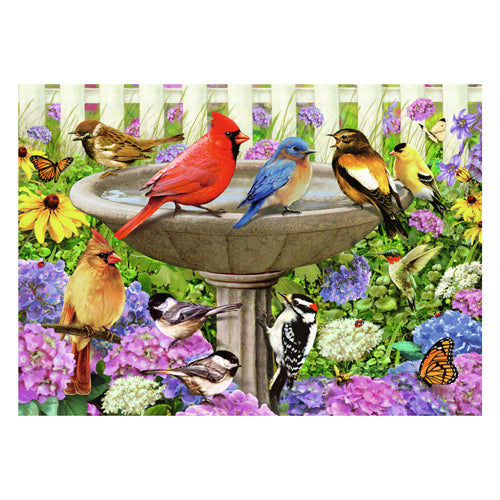 Ravensburger Puzzle le bain d'oiseaux 500 pièces extra-grandes