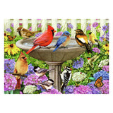 Ravensburger Puzzle le bain d'oiseaux 500 pièces extra-grandes