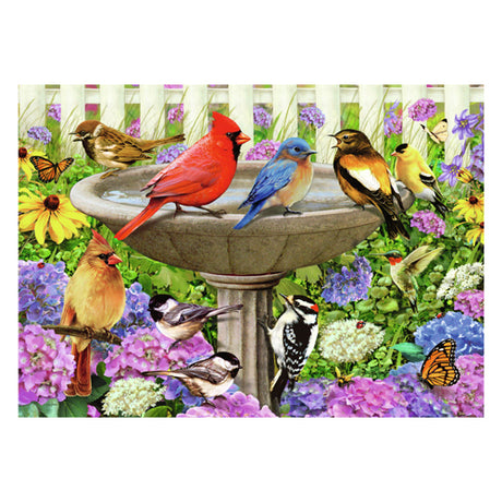 Ravensburger Puzzle le bain d'oiseaux 500 pièces extra-grandes
