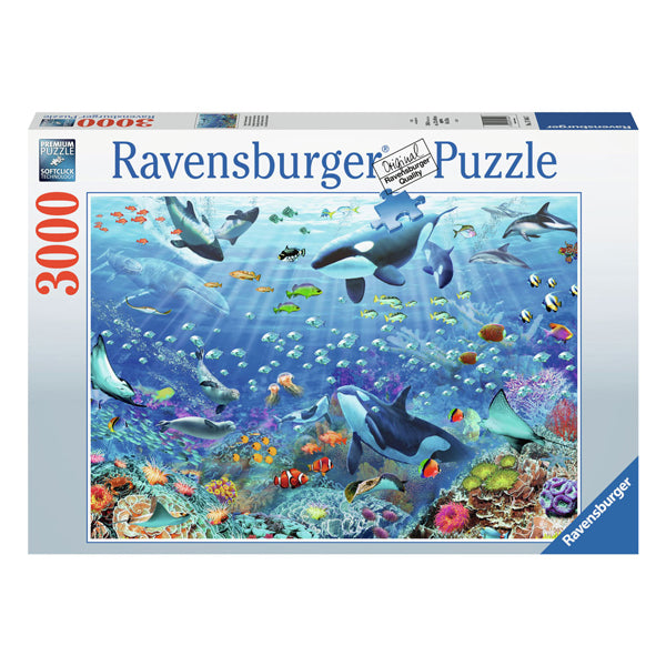 Ravensburger Jigsaw -puslespil Farverig undervandsverden, 3000 ..