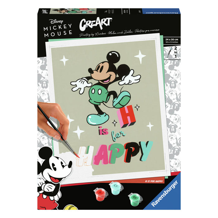 Ravensburger Creart slika na številki - H je za Happy Mickey Mouse