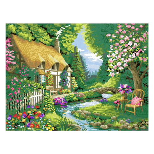 Ravensburger creart schilderen op nummer cottage garden