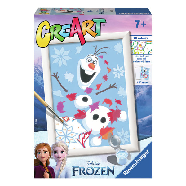 Ravensburger Creart peinture sur numéro gelé gai olaf