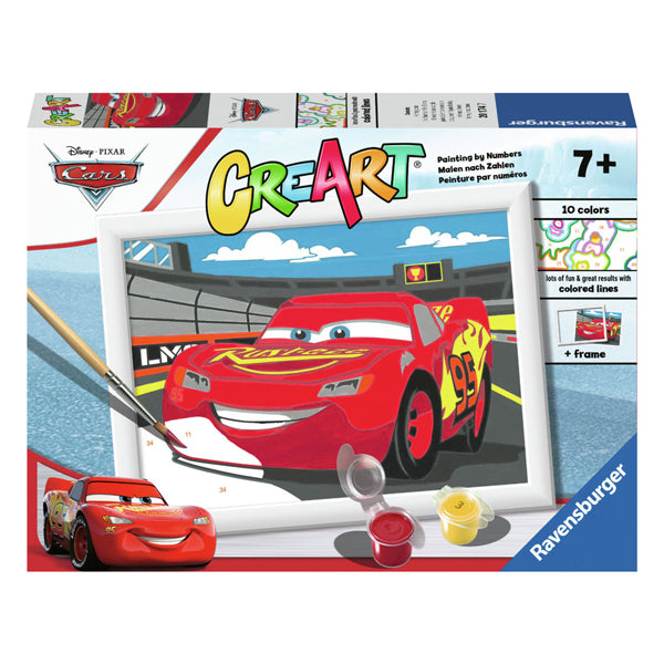 Ravensburger Crect Painting według numeru Disney Lightning McQueen