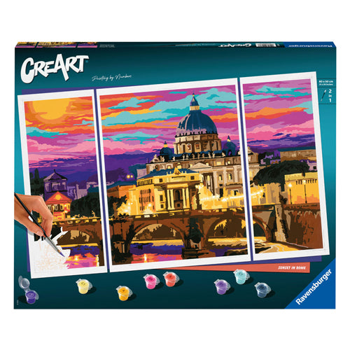 Ravensburger Creart Peinture par numéros – Coucher de soleil à Rome