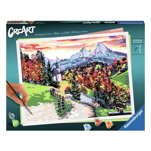 Ravensburger Creart slika na številki čudovita bavarska