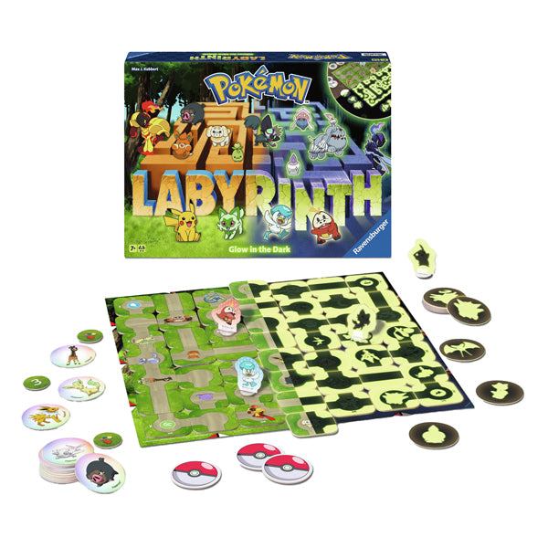 Ravensburger Pokémon Labyrinth Glow en la oscuridad