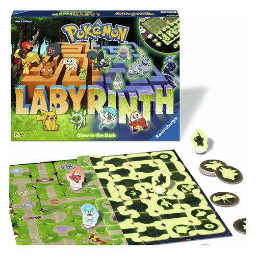Ravensburger - Pokémon labyrinthe brille dans le noir - jeu de société stratégique