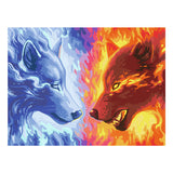 Ravensburger Creart peinture au numéro de feu et de glace