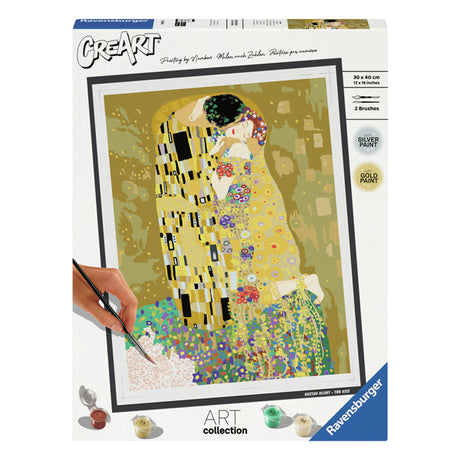 Ravensburger le baiser (klimt) - peinture par numéros pour adultes