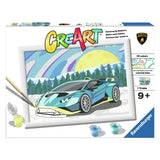 Ravensburger Creart slika po številki Blue Lamborghini