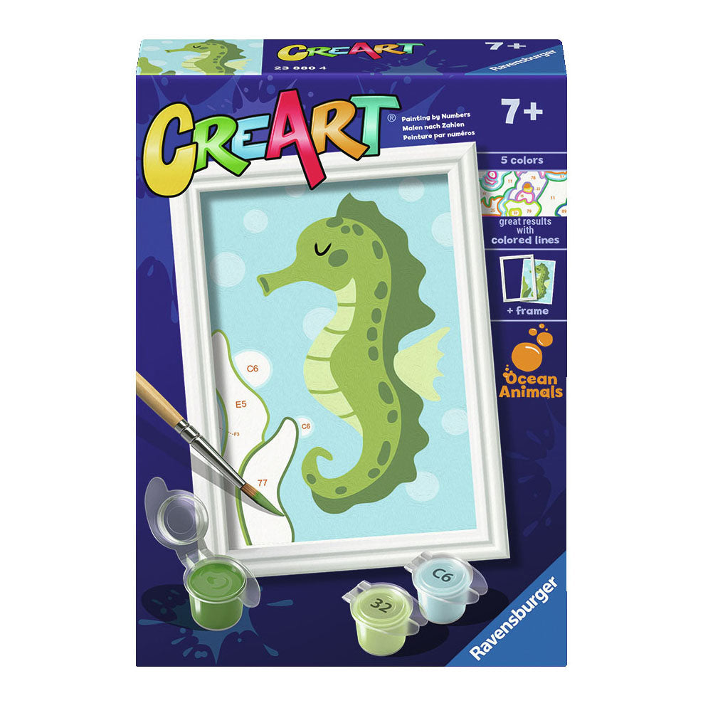 Ravensburger Creart Painting on Song Trendy Seahorse