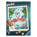 Ravensburger Creart Painting at number - Flamingo Love