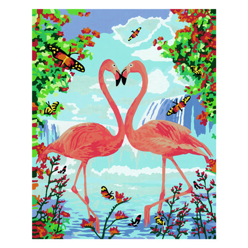 Ravensburger creart peinture par numéro - flamant rose