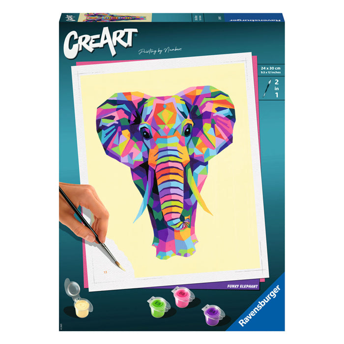 Ravensburger Crart Molerei vum Nummer Elefant