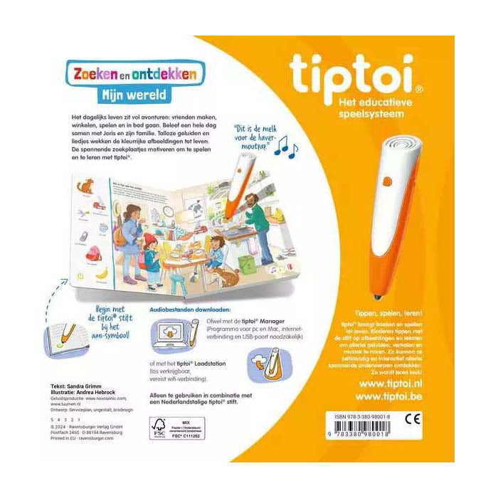 Ravensburger tiptoi recherche et découverte de livres : mon monde