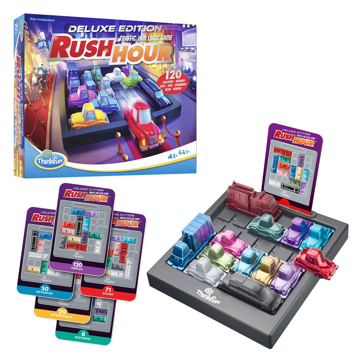 Thinkfun Ravensburger Rush Hour Deluxe - Jeu de puzzle pour enfants et adultes.