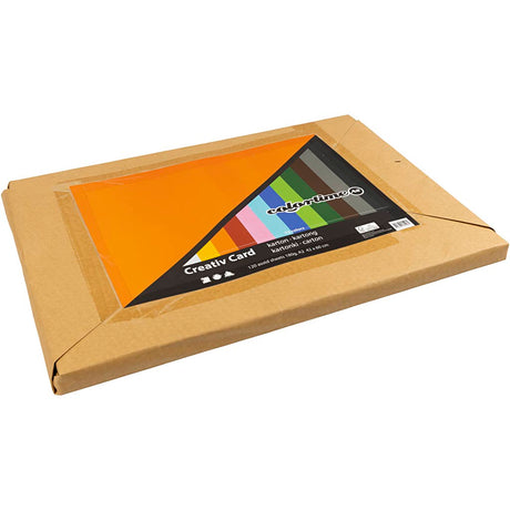 Carton coloré Colortime, a2, feuille 420x594 mm, 180 gr, différentes couleurs, 120 feuilles diverses 1 boîte
