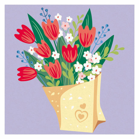 Peinture créative par numéro Ravensburger - bouquet de tulipes