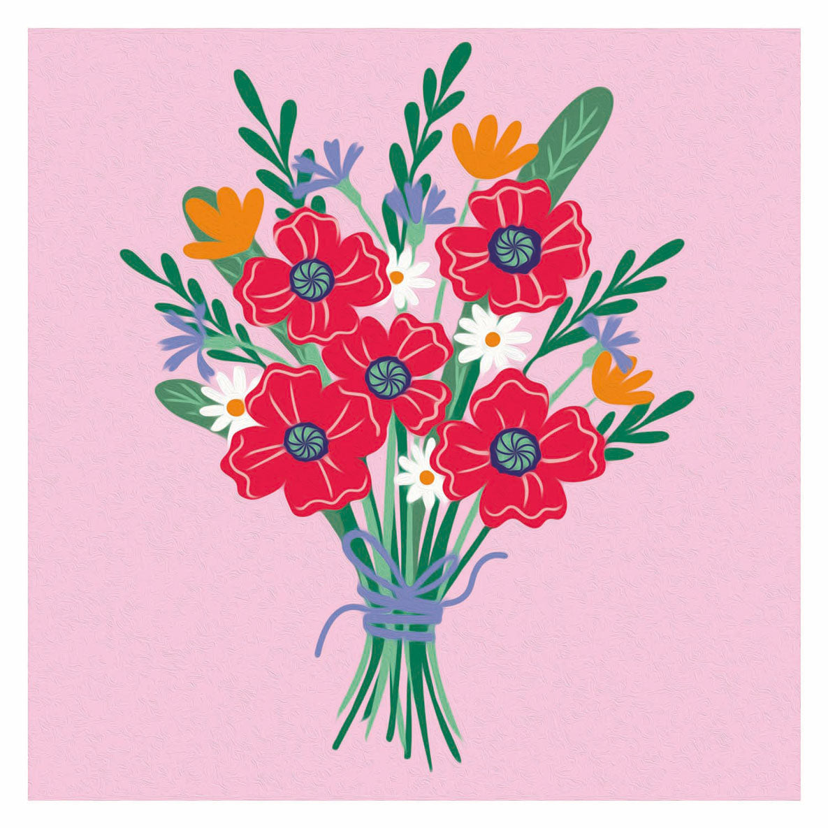 Peinture créative par numéro Ravensburger - bouquet de coquelicots