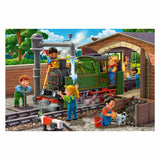 Ravensburger puzzle réparation d'avions et de trains, 2x24pcs.