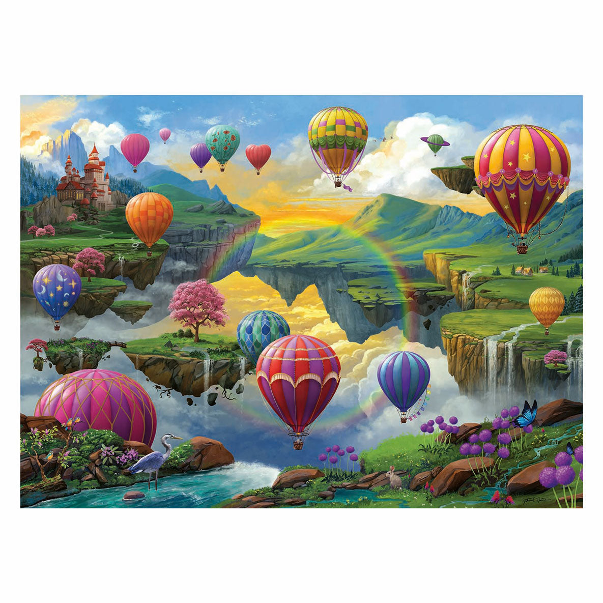 Ravensburger puzzle la vallée des montgolfières, 500 pcs.