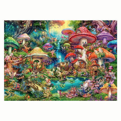 Ravensburger puzzle joyeux village de champignons, 1000 pcs.