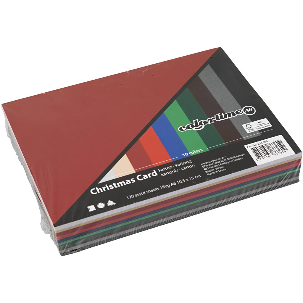 Colortime https: www.cchobby.nl christmas-cardboard-a6-sheet-105x148-mm-180-gr-diverse-colours-120-div-vellen-1-doos