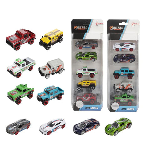 Toi-toys toitoys ensemble de voitures de rallye de course 5 pièces