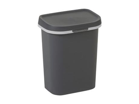 Curver poubelle mistral plate 10l anthracite | 2 pièces