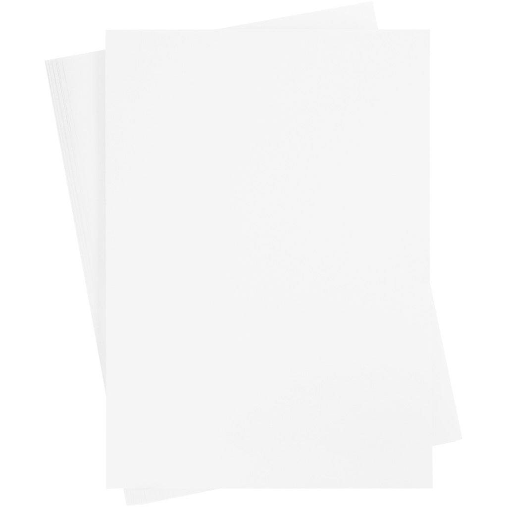 Carton coloré Creativ company, a2, feuille 420x594 mm, 180 gr, blanc, 10 feuilles 1 boîte