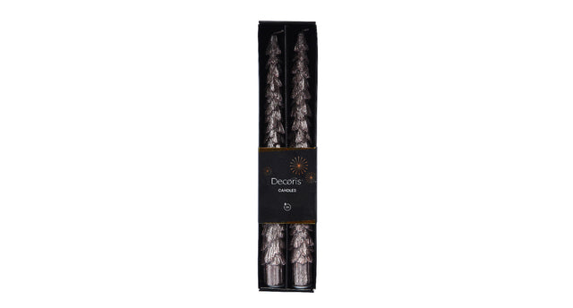 Set 2 dinnerkaars wax ''boom'' poederroze d2,2 h25cm