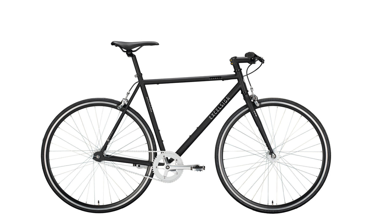 Le vélo Excelsior Singlespeed Dandy (#1) excelle. dandy 28 59 diam. 1 cuillère à café de noir mat