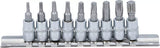 Jeu d'inserts d'embouts techniques Bgs 1 4 torx t10 - t50 9 pcs.